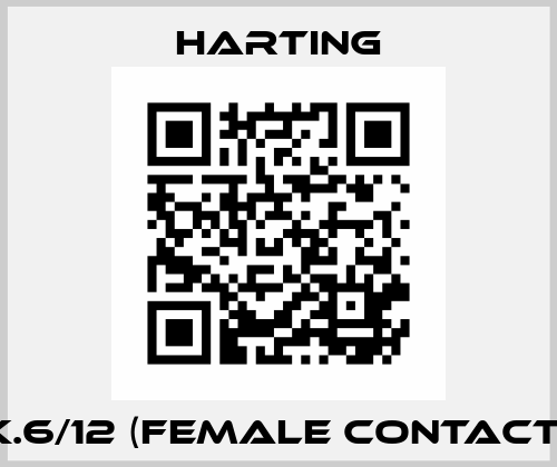 K.6/12 (female contact) Harting