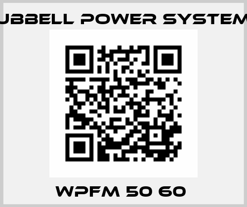 WPFM 50 60  Hubbell Power Systems