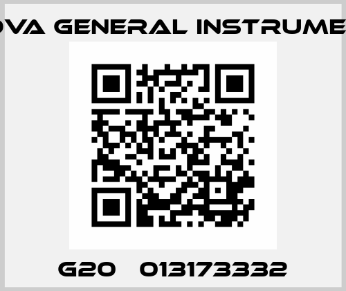 G20   013173332 Nuova General Instruments
