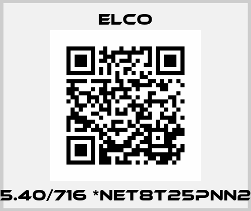 N25.40/716 *NET8T25PNN201* Elco