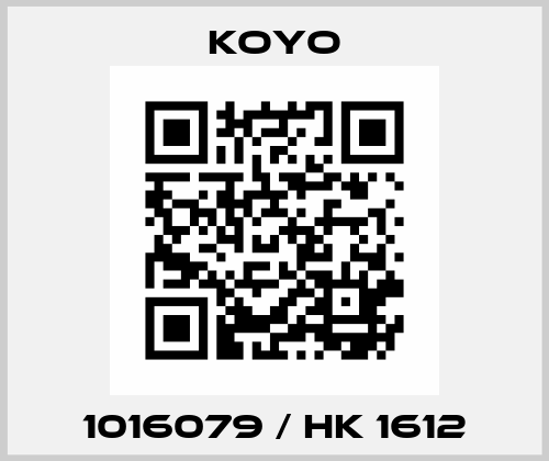1016079 / HK 1612 Koyo