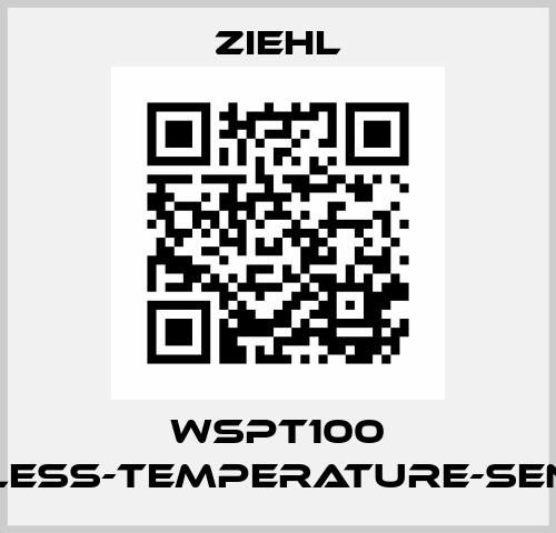 WSPT100 WIRELESS-TEMPERATURE-SENSOR  Ziehl
