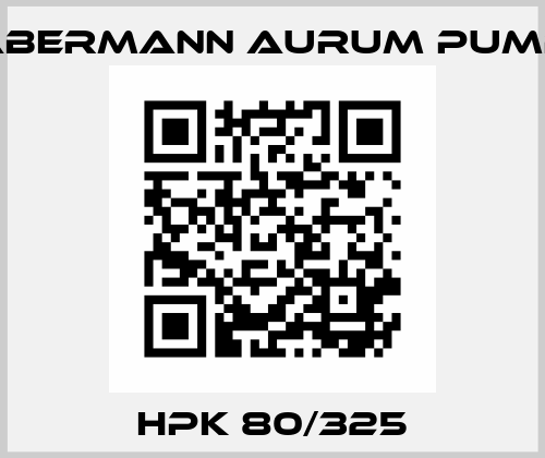 HPK 80/325 Habermann aurum pumps