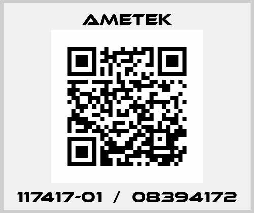 117417-01  /  08394172 Ametek