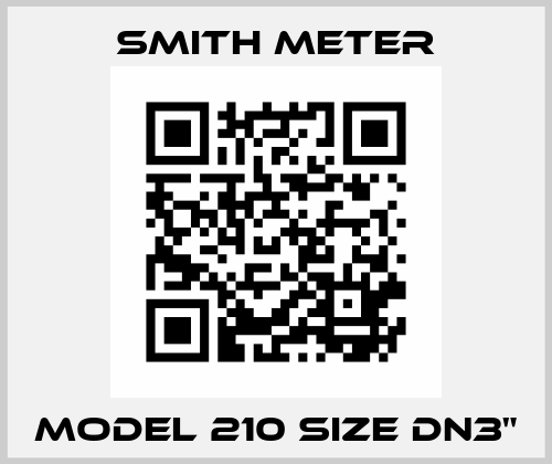Model 210 Size DN3" Smith Meter