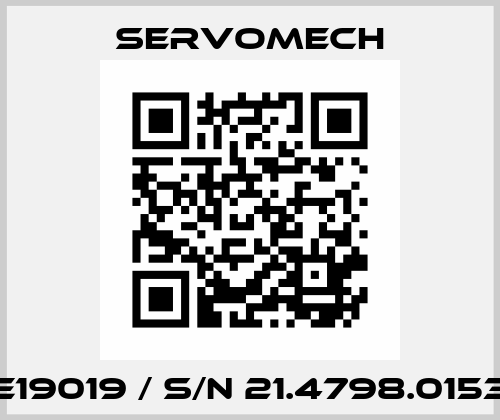 SE19019 / S/N 21.4798.01539 Servomech