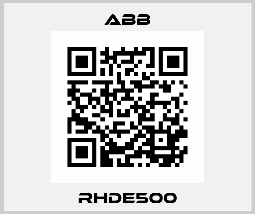 RHDE500 ABB