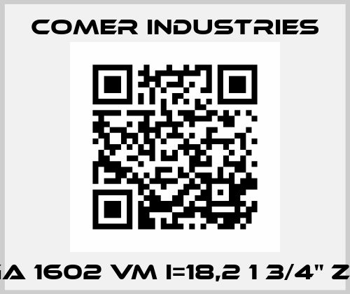 PGA 1602 VM i=18,2 1 3/4" Z20 Comer Industries