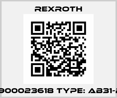 P/N: R900023618 Type: AB31-21/254 Rexroth