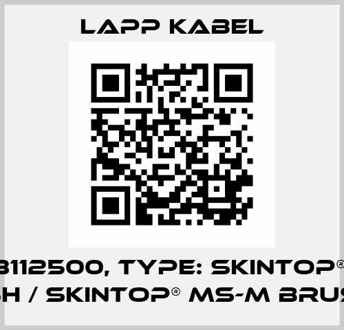 P/N: 53112500, Type: SKINTOP® MS-M BRUSH / SKINTOP® MS-M BRUSH XL Lapp Kabel