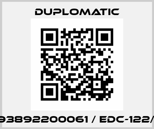 DLI 993892200061 / EDC-122/10-EO Duplomatic