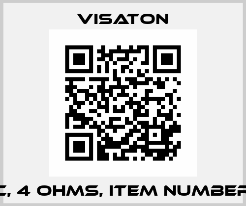R 10 SC, 4 ohms, item number 2040 visaton