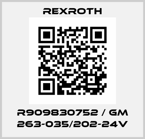 R909830752 / GM 263-035/202-24V Rexroth