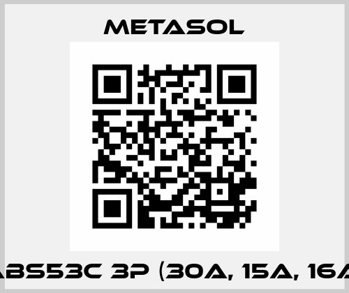 ABS53c 3P (30A, 15A, 16A) Metasol