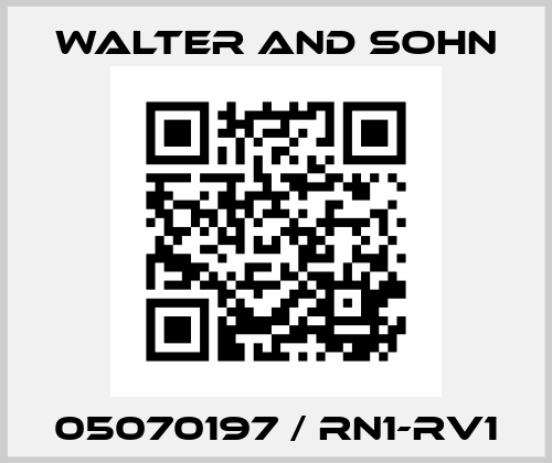 05070197 / RN1-RV1 Walter and Sohn