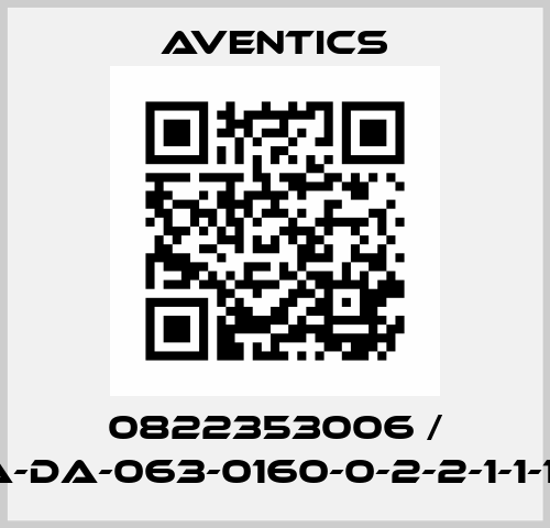 0822353006 / PRA-DA-063-0160-0-2-2-1-1-1-BA Aventics