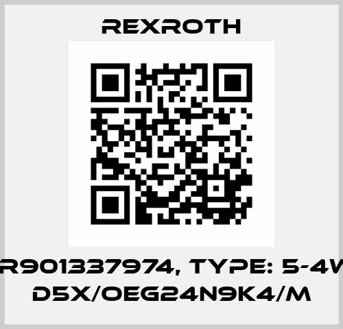 P/N: R901337974, Type: 5-4WE 10 D5X/OEG24N9K4/M Rexroth