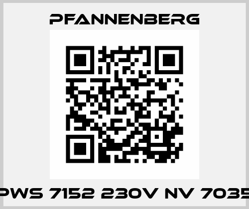 PWS 7152 230V NV 7035 Pfannenberg