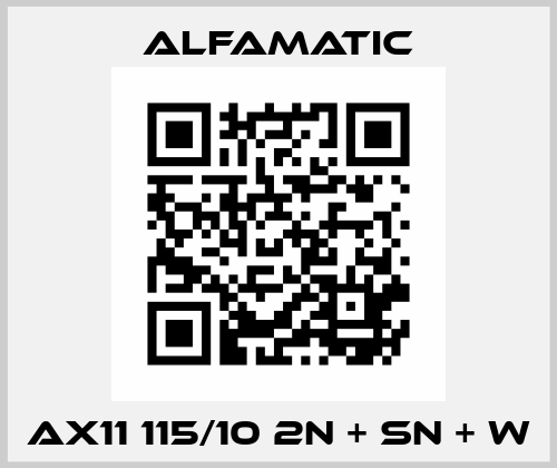 AX11 115/10 2N + SN + W Alfamatic