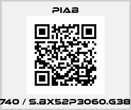 0106740 / S.BX52P3060.G38M.50 Piab
