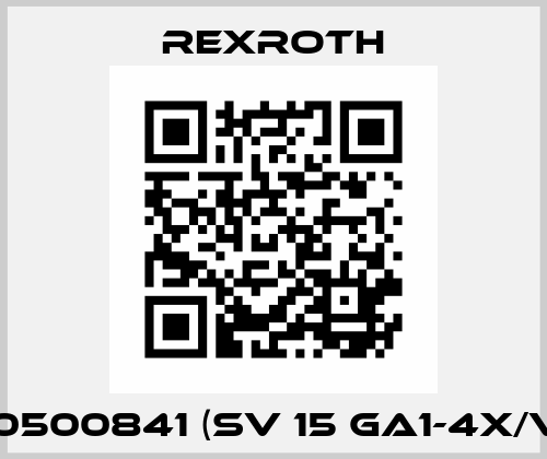 R900500841 (SV 15 GA1-4X/V HY) Rexroth