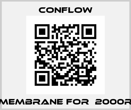 Membrane for  2000R CONFLOW
