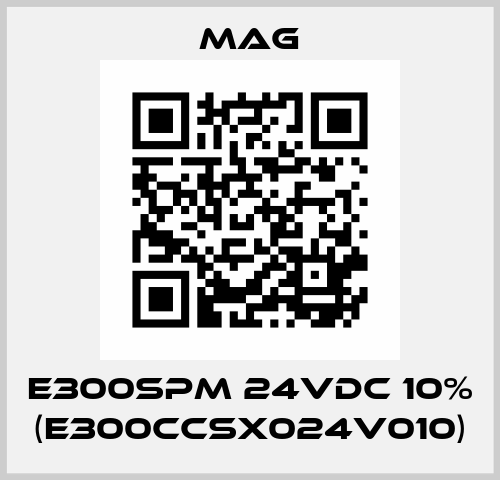 E300SPM 24VDC 10% (E300CCSX024V010) Mag