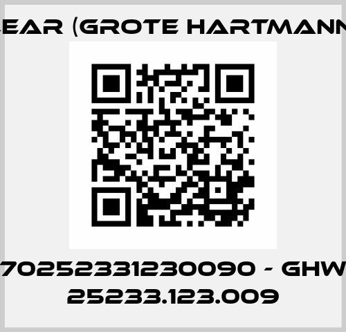 70252331230090 - GHW 25233.123.009 Lear (Grote Hartmann)