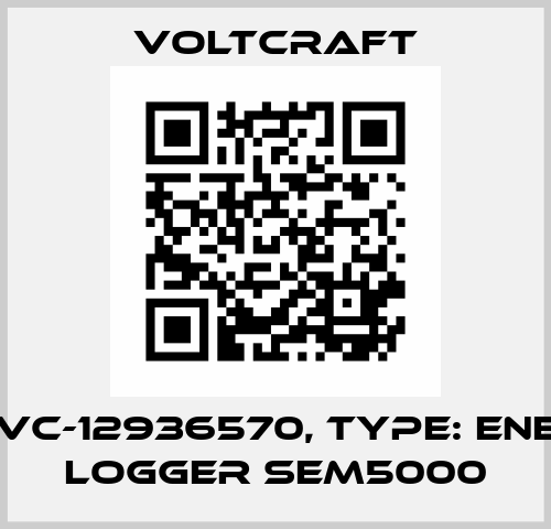 P/N: VC-12936570, Type: Energy logger SEM5000 Voltcraft