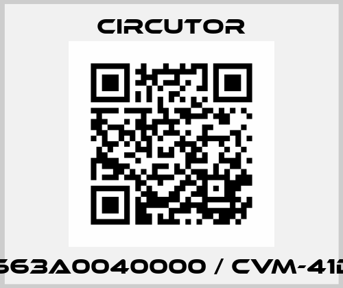 M5663A0040000 / CVM-41DCV Circutor