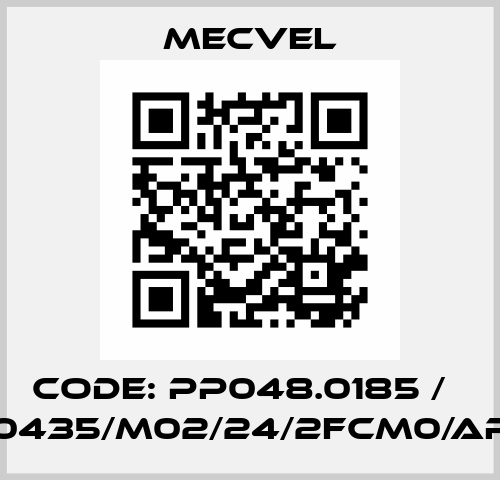 Code: PP048.0185 /   L03-FCM/0435/M02/24/2FCM0/AR0/P1/A3/L Mecvel