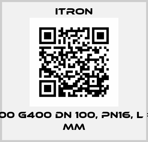 MZ 100 G400 DN 100, PN16, L = 150 mm Itron