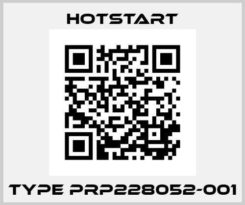 Type PRP228052-001 Hotstart