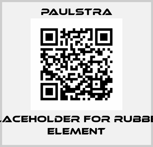 Placeholder for Rubber element Paulstra