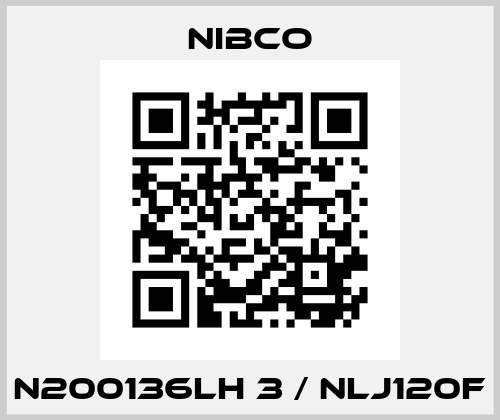 N200136LH 3 / NLJ120F Nibco