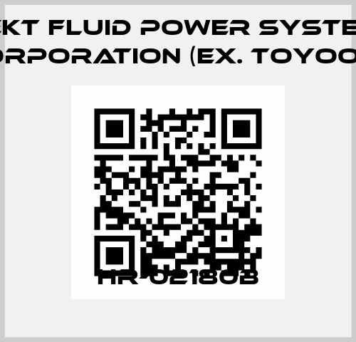 HR-02180B JTEKT FLUID POWER SYSTEMS CORPORATION (ex. Toyooki)