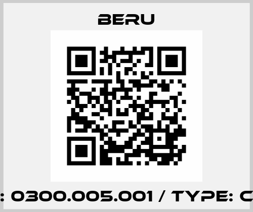 PN: 0300.005.001 / Type: CK4 Beru