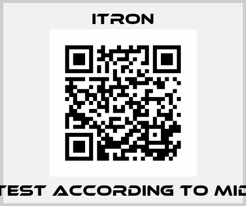 Test according to MID Itron