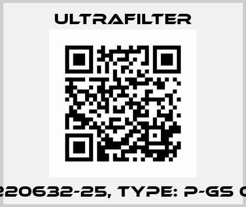 P/N: 220632-25, Type: P-GS 05/20 Ultrafilter