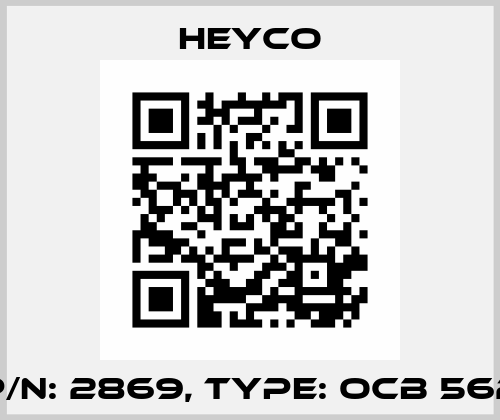 P/N: 2869, Type: OCB 562 Heyco