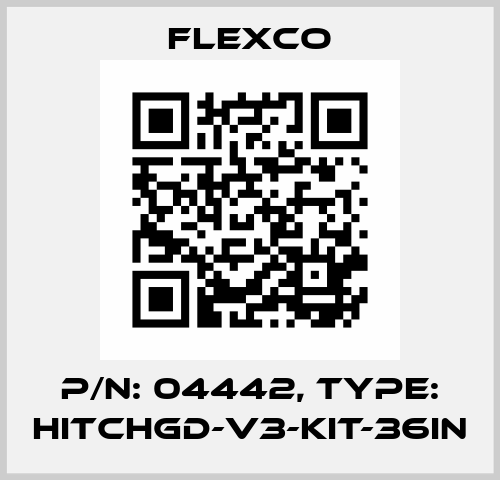 P/N: 04442, Type: HITCHGD-V3-KIT-36IN Flexco