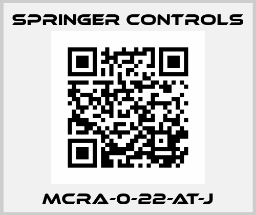 MCRA-0-22-AT-J Springer Controls
