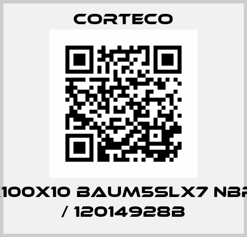 S 65X100X10 BAUM5SLX7 NBR*COR / 12014928B Corteco