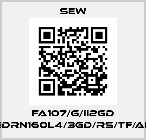 FA107/G/II2GD EDRN160L4/3GD/RS/TF/AL SEW