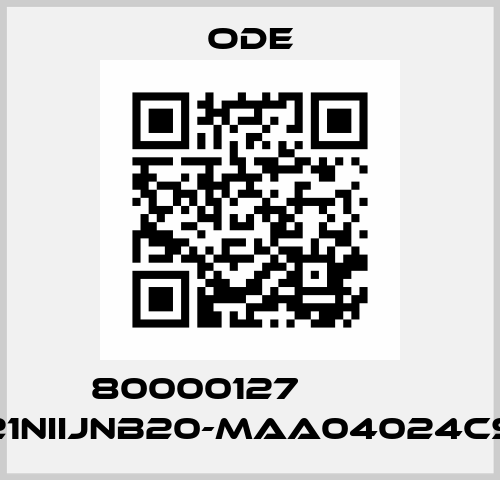 80000127           21NIIJNB20-MAA04024CS Ode