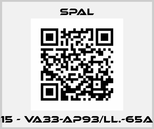 59815 - VA33-AP93/LL.-65A 12V SPAL