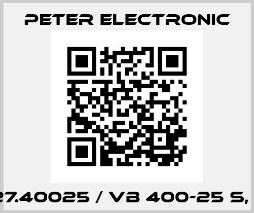 21927.40025 / VB 400-25 S, SO5 Peter Electronic