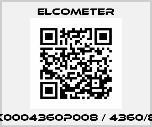 K0004360P008 / 4360/8 Elcometer