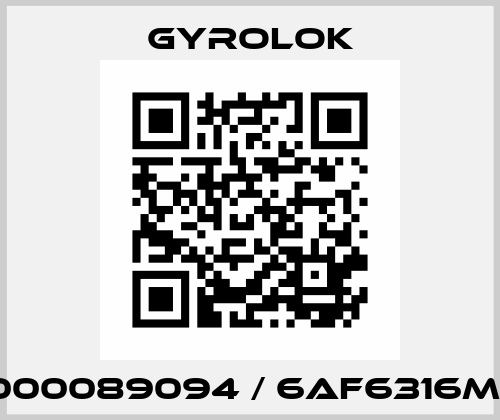 1000089094 / 6AF6316MC GYROLOK