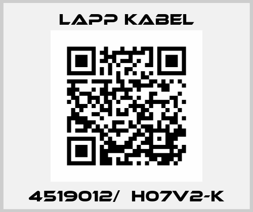 4519012/  H07V2-K Lapp Kabel